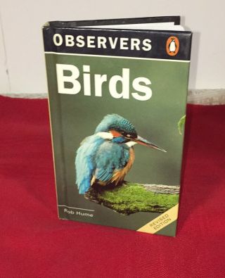 Vintage Observers Birds Book By Rob Hume Hc Printed In Italy Illustrated 6.  5 "