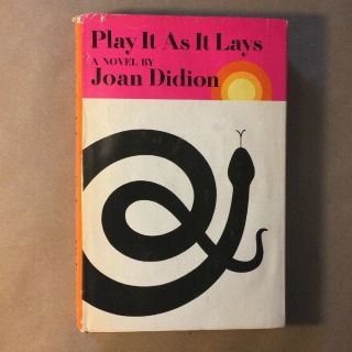 Play It As It Lays By Joan Didion (hardcover In Jacket,  Book Club Edition)