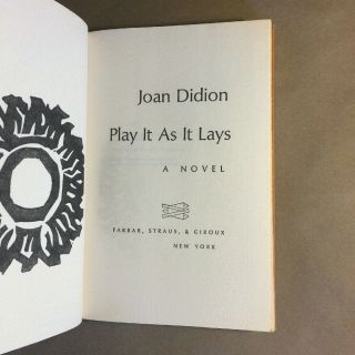 Play It As It Lays by Joan Didion (Hardcover in Jacket,  Book Club Edition) 5