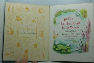 Vintage Book - A Little Golden Book 1948 Little Pond In The Woods 4