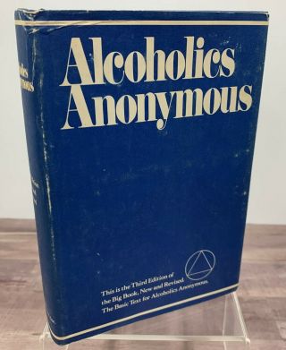 Alcoholics Anonymous 3rd Edition 5th Printing 1978 Hc W/dj