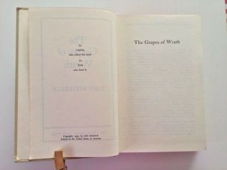 The Grapes of Wrath Steinbeck Viking 1939 473 pages 8