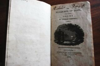 1804 " Pleasures Of Hope " Poems By Thomas Campbell,  Illustrated By Anderson