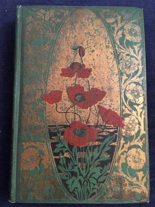 Vtg The Romance Of A Poor Young Man,  Art Nouveau Decorative Cover,  Poppies