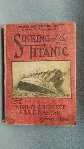 Vintage Hb Sinking Of The Titanic Sea Disaster Official Edition