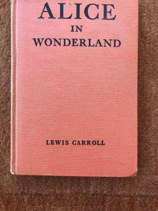 Vintage Alice In Wonderland Hardcover Book Lewis Carroll Goldsmith Publishing
