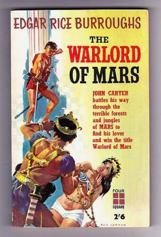 Warlord Of Mars By Edgar Rice Burroughs 1961 Four Square Paperback -