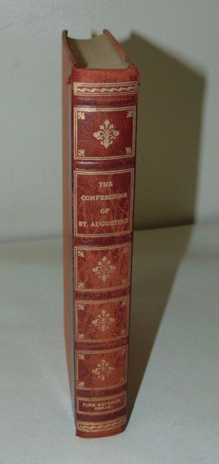 Vintage Book C1950 The Confessions Of St Augustine Fine Editions Press
