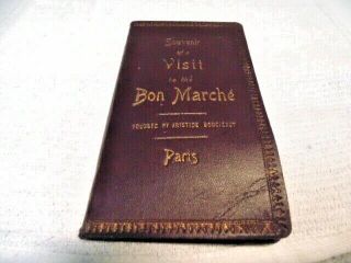 Vintage Souvenir Of A Visit To The Bon Marche Paris Book