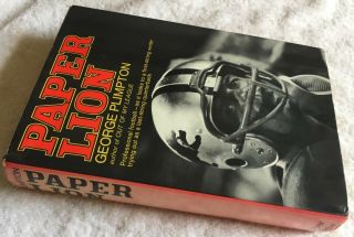 " Paper Lion " Book George Plimpton Book Hc/dj 1966 Detroit Lions Nfl Football