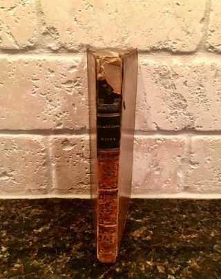 Antique " Practical Hints For Young Females " Leather Book 1822 London 11th Ed.