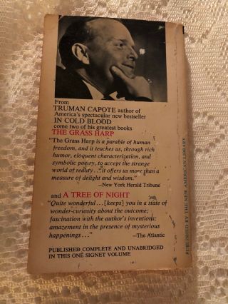 Truman Capote The Grass Harp And A Tree Of Night Vintage Pb 5th 2