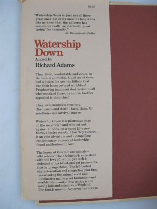 Watership Down by Richard Adams 1974 First Edition w/ Dust Jacket 2