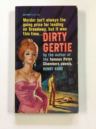 Dirty Gertie Henry Kane Vintage Mystery Sleaze Gga Paperback Belmont Books