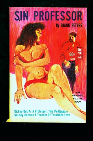 1962 " Sin Professor " By Peters Gga Sleaze Sex Paperback