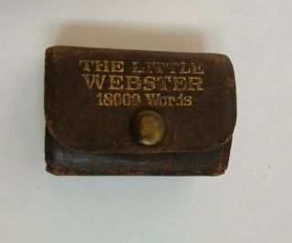 Antique The Little Webster By Dr Gerh Jacob Liliput Dictionary 18000 Words