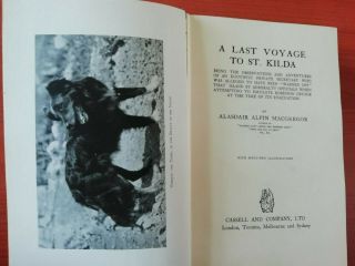 ALASDAIR ALPIN MACGREGOR - A LAST VOYAGE TO ST KILDA - CASSELL 1931 2