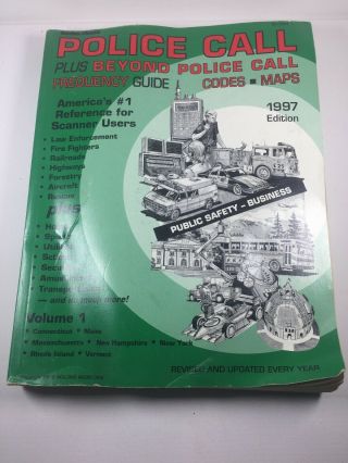 Radio Shack Police Call Frequency Guide,  Codes,  Maps 1997 Edition