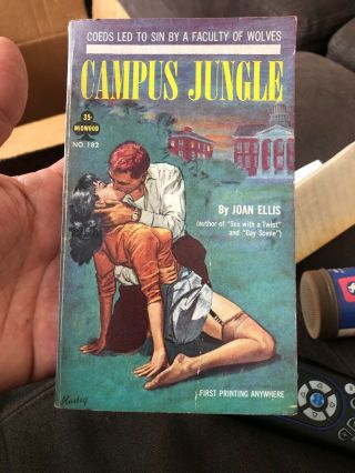 Campus Jungle By Joan Ellis Sleaze Gga Vintage Paperback