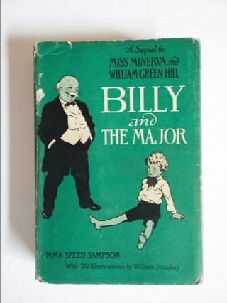 " Miss Minerva Billy And The Major " Book Dust Jacket Dj Emma Speed Sampson