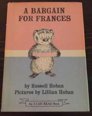 A Bargain For Frances Russell Hoban Hc/dj First Edition 1970 An I Can Read Book