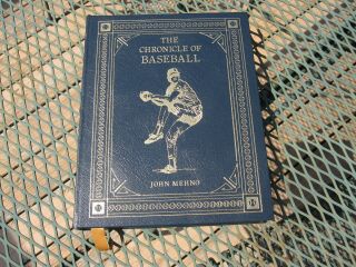 Leather Bond Book - The Chronicle Of Baseball By John Mehno