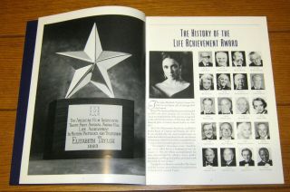 Elizabeth Taylor AFI Life Achievement Award Program March 11,  1993 96 pages 4