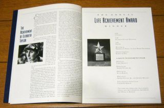 Elizabeth Taylor AFI Life Achievement Award Program March 11,  1993 96 pages 5