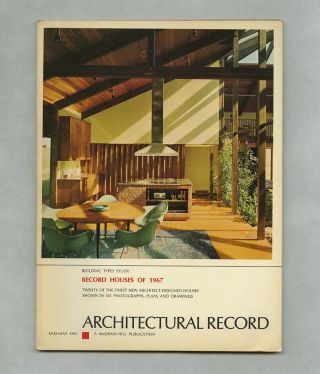 1967 Architectural Record Houses 20 Marcel Breuer Ulrich Franzen Keck Mltw