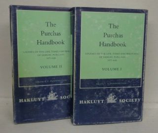 The Samuel Purchas Handbook Vols.  I & Ii Hakluyt Society 1997 Hc/dj