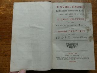 P.  Ovidii Nasonis 1783 Epistolarum Heroidum Liber,  Helvetius,  Sappho,  Hypermenes