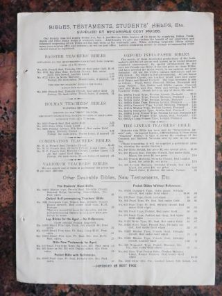 Watchtower - 1902 Cost List And " Good Hopes " Donations Page For Wtb&ts