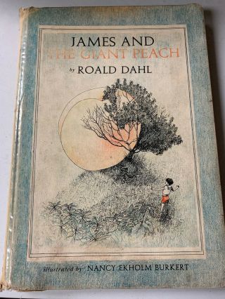 James And The Giant Peach Roald Dahl 1961 Ex Library Hc