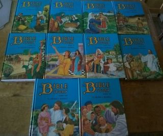 Full Complete - 1974 The Bible Story By Arthur Maxwell - 10 Volume Hardcover Set