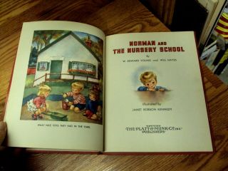 Vtg NORMAN AND THE NURSERY SCHOOL W.  Edward Young / Will Hayes 1949 HC 5