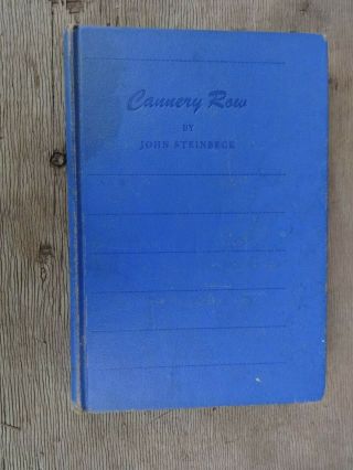 Cannery Row By John Steinbeck 1945 Blue Hardcover The Viking Press Vintage