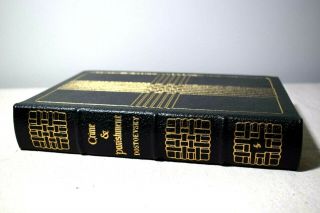 Crime & Punishment Dostoevsky Easton Greatest Books Ever Written Leather 1980