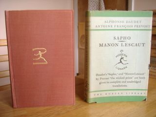 89 - Year Old Modern Library 85.  1 Daudet’s Sapho And Prevost’s Manon Lescaut