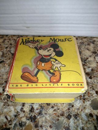 Vintage 1933 Whitman Mickey Mouse The Big Little Book