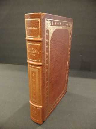 Franklin Library Twelve Illustrious Lives Plutarch 100 Greatest All Time Leather