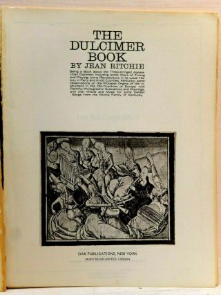 Jean Ritchie: The Dulcimer Book; In Search of the Wild Dulcimer; Appalachian Dul 3