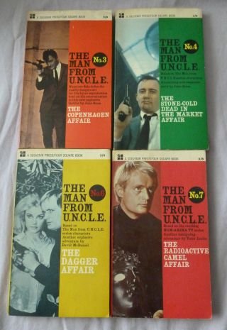 4 The Man From U.  N.  C.  L.  E.  Books 3,  4,  6 & 7,  - Four Square Books 1960 