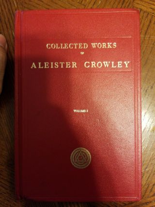 Collected Of Aleister Crowley Volume 1 Yogi Publication Society Hardcover