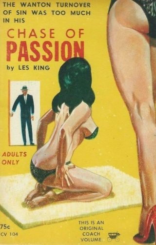 An Coach Volume Chase Of Passion Les King Vintage Sleaze Paperback