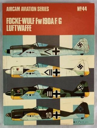 Aircraft Monograph Focke Wulf Fw 190a/f/g Luftwaffe German Wwii Fighter