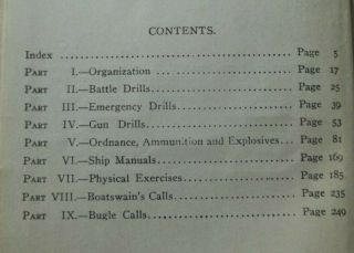 WWI World War I 1916 US NAVY Ship and Gun Drills Bayonet Exercise BUGLE CALLS 3