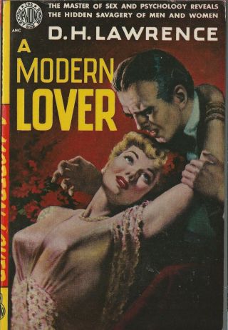 Avon 296 A Modern Lover By D.  H.  Lawrence Vintage Sleaze Paperback Gga Nm