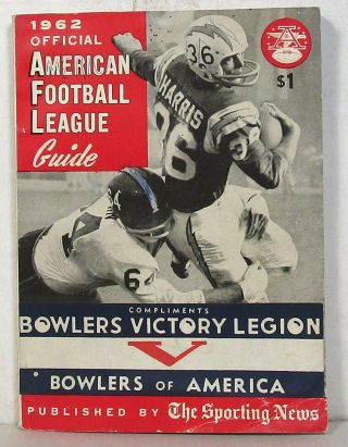 1962 Sporting News American Football League Guide