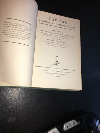 CAPITAL Karl Marx A Critique of Political Economy c1906 Revised & Amplified 4