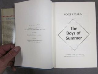 Baseball The Boys of Summer Roger Kahn Ebbets Field 1972 Brooklyn Dodgers 5